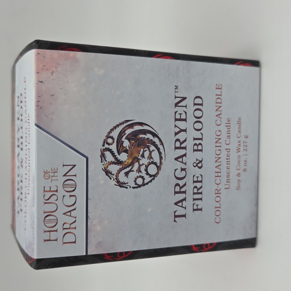 House of the Dragon Targaryen Fire & Blood Color Changing Candle HBO